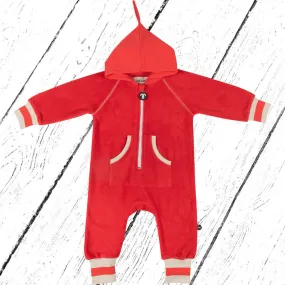 DucKsday Overall Fleece Suit Red White