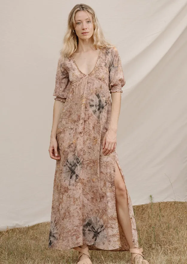 Dulce Long Dress // Shibori Tie Dye