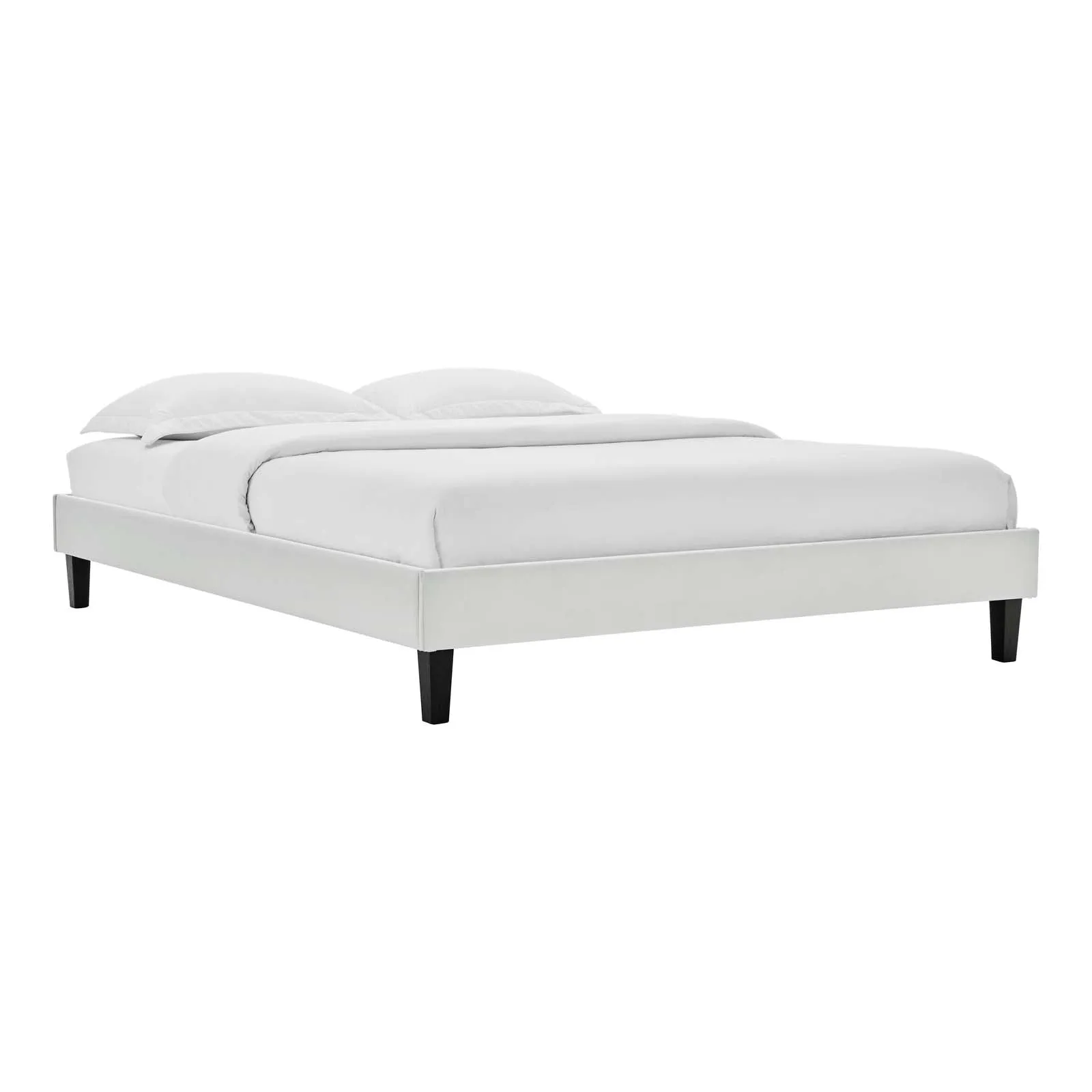 Elise Performance  Velvet Platform Bed