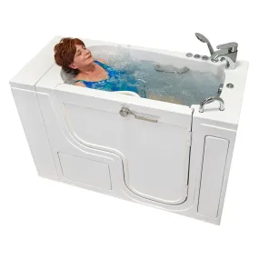 Ella's Bubble Transfer 26 – Outward Swing Door Wheelchair Accessible Acrylic Walk-In Bathtub with 2″ Dual Drain (26″W x 52″L)