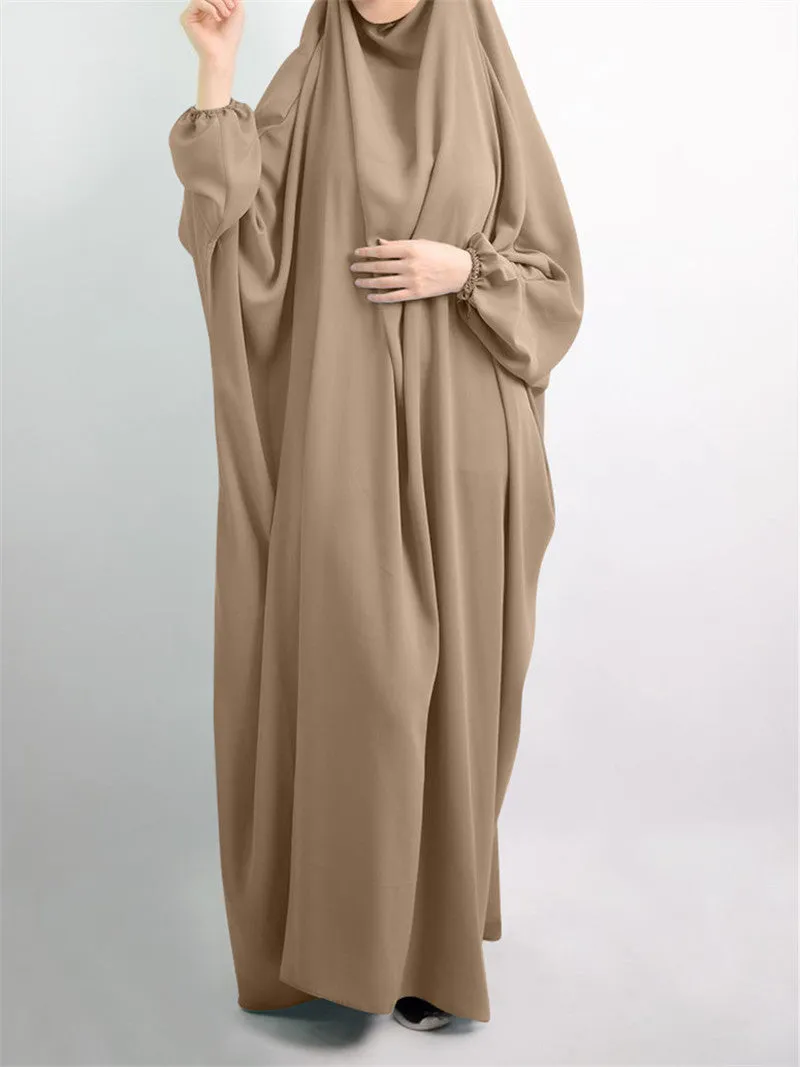 European And American Plus Size Bat Sleeve Lndonesian Robe Malay Dress