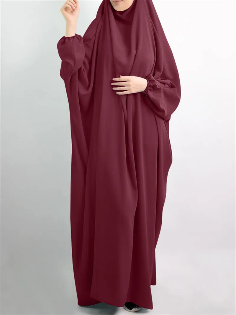 European And American Plus Size Bat Sleeve Lndonesian Robe Malay Dress