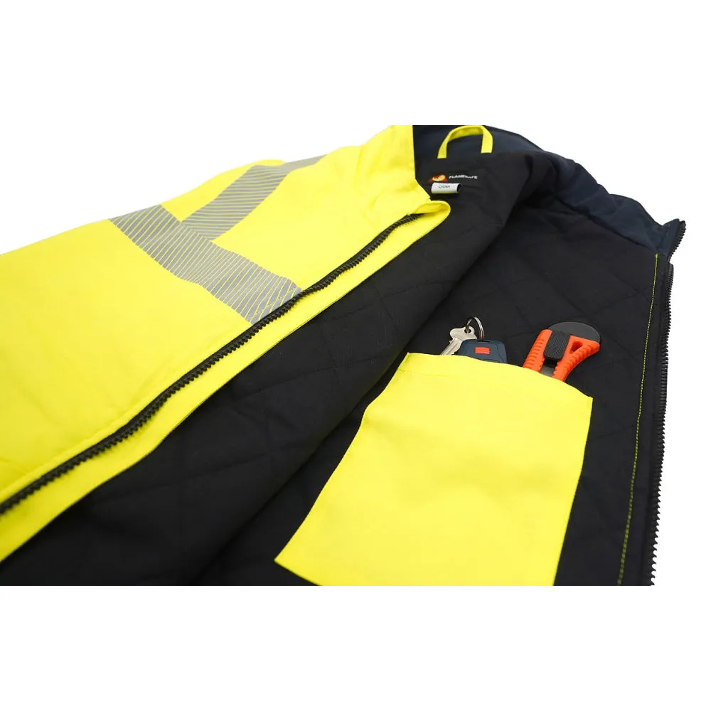 Flamesafe® Fire Resistant High Visibility Winter Insulated Safety Vest - ANSI Class 2