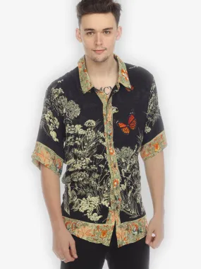 Flight of Butterfly Men’s Silk Shirt