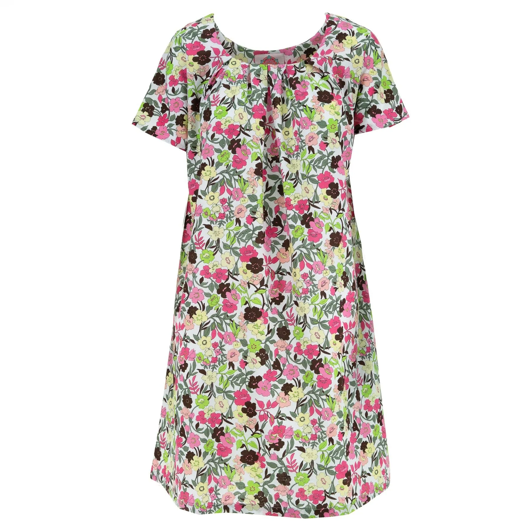 Floaty Pocket Pleat Dress - Flores