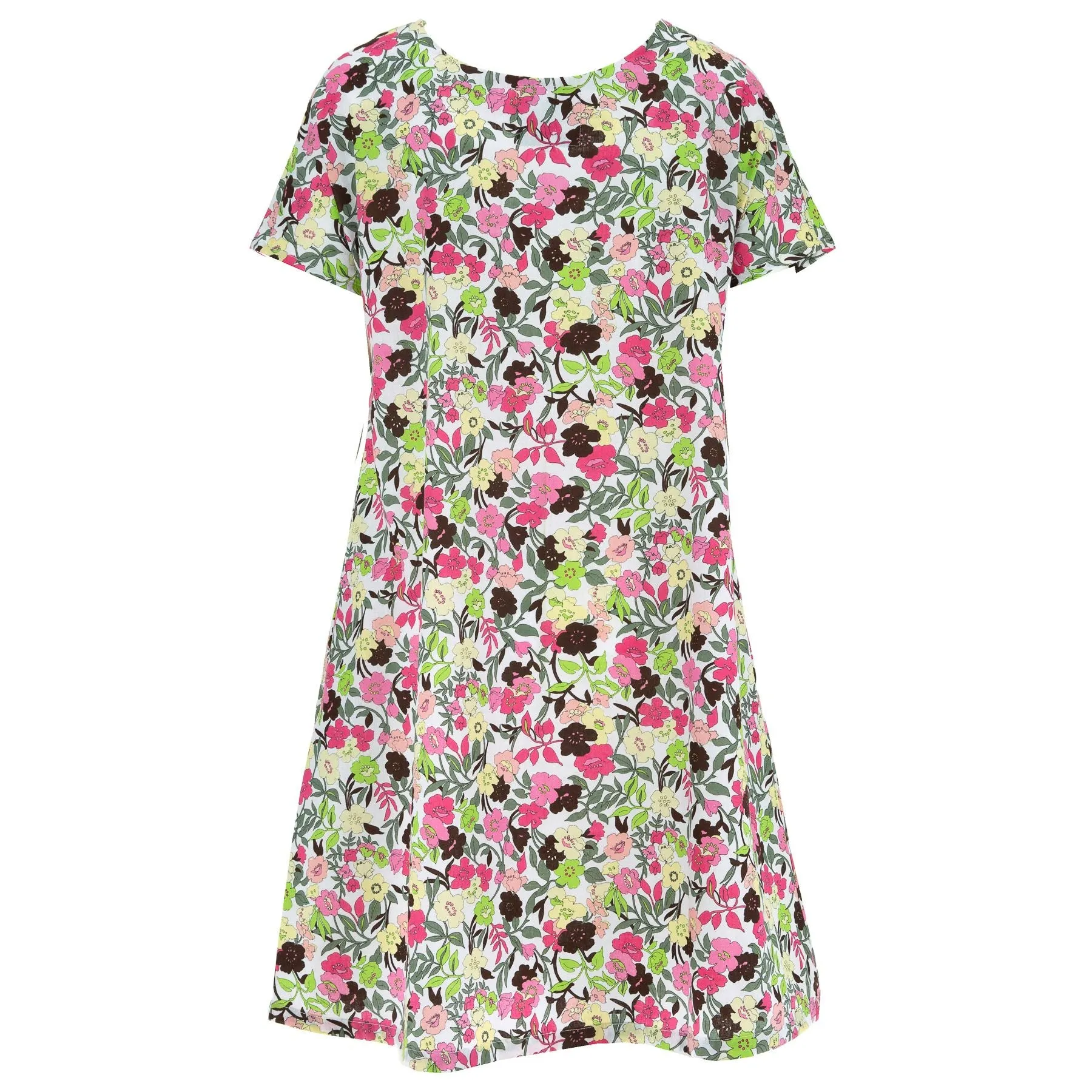 Floaty Pocket Pleat Dress - Flores