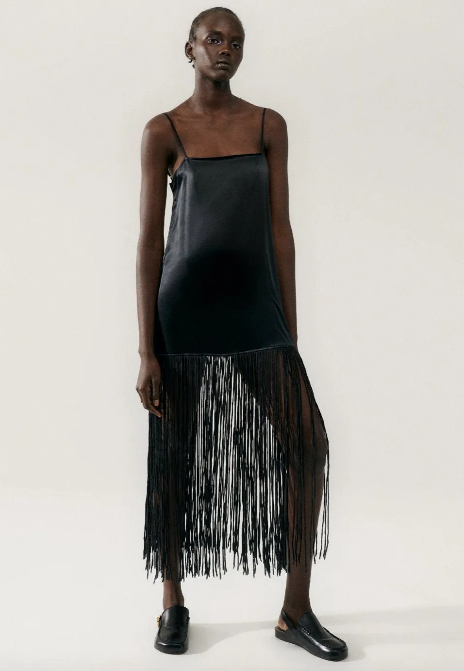 Fringe Dress Black