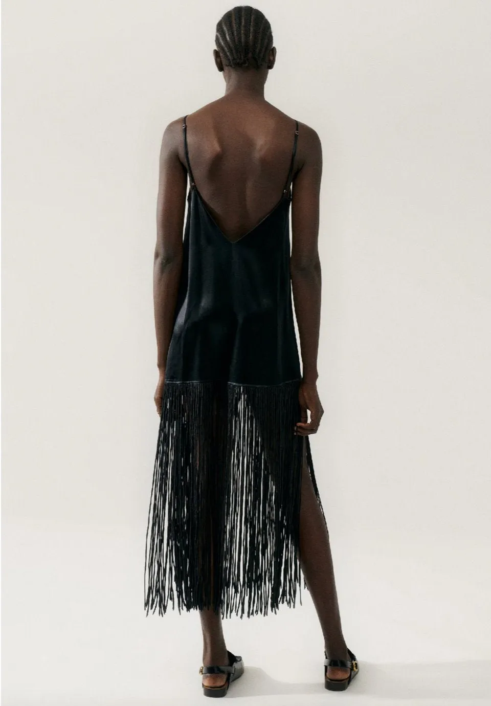 Fringe Dress Black