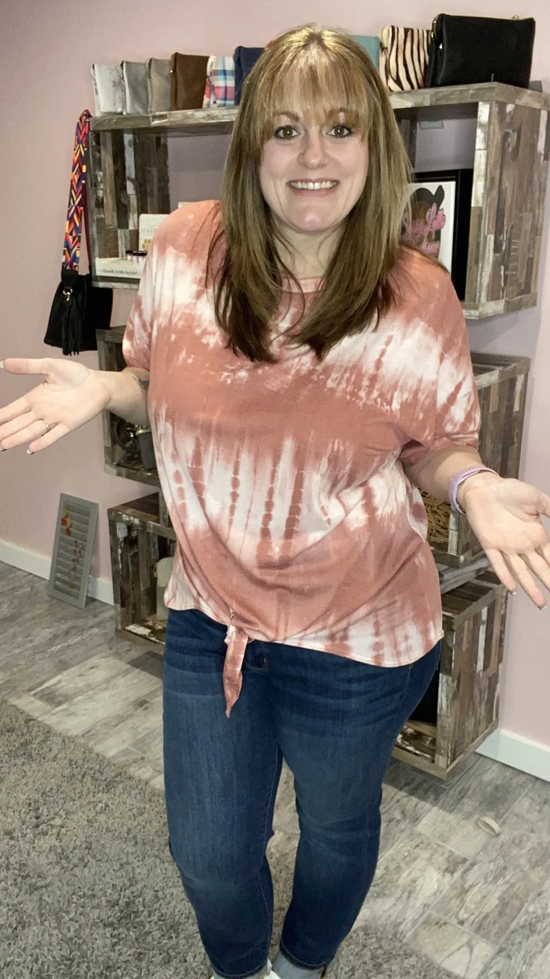 Front Tie Dye Tunic