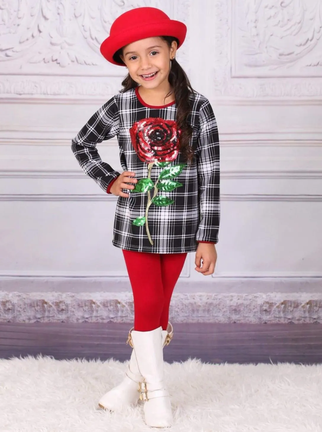 Girls Every Flower Must Grow Tunic and Legging Set