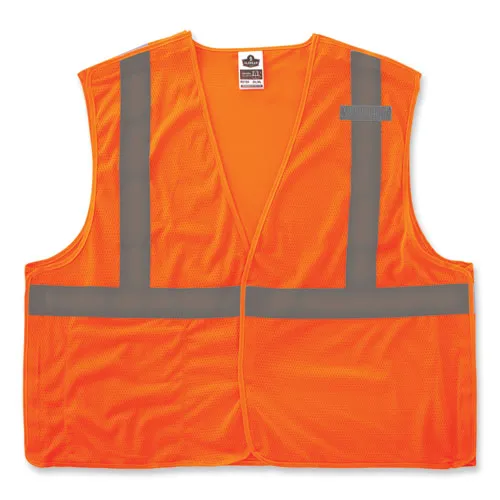 Glowear 8215ba-s Single Size Class 2 Economy Breakaway Mesh Vest, Polyester, 3x-large, Orange, Ships In 1-3 Business Days