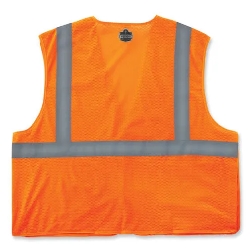 Glowear 8215ba-s Single Size Class 2 Economy Breakaway Mesh Vest, Polyester, 3x-large, Orange, Ships In 1-3 Business Days