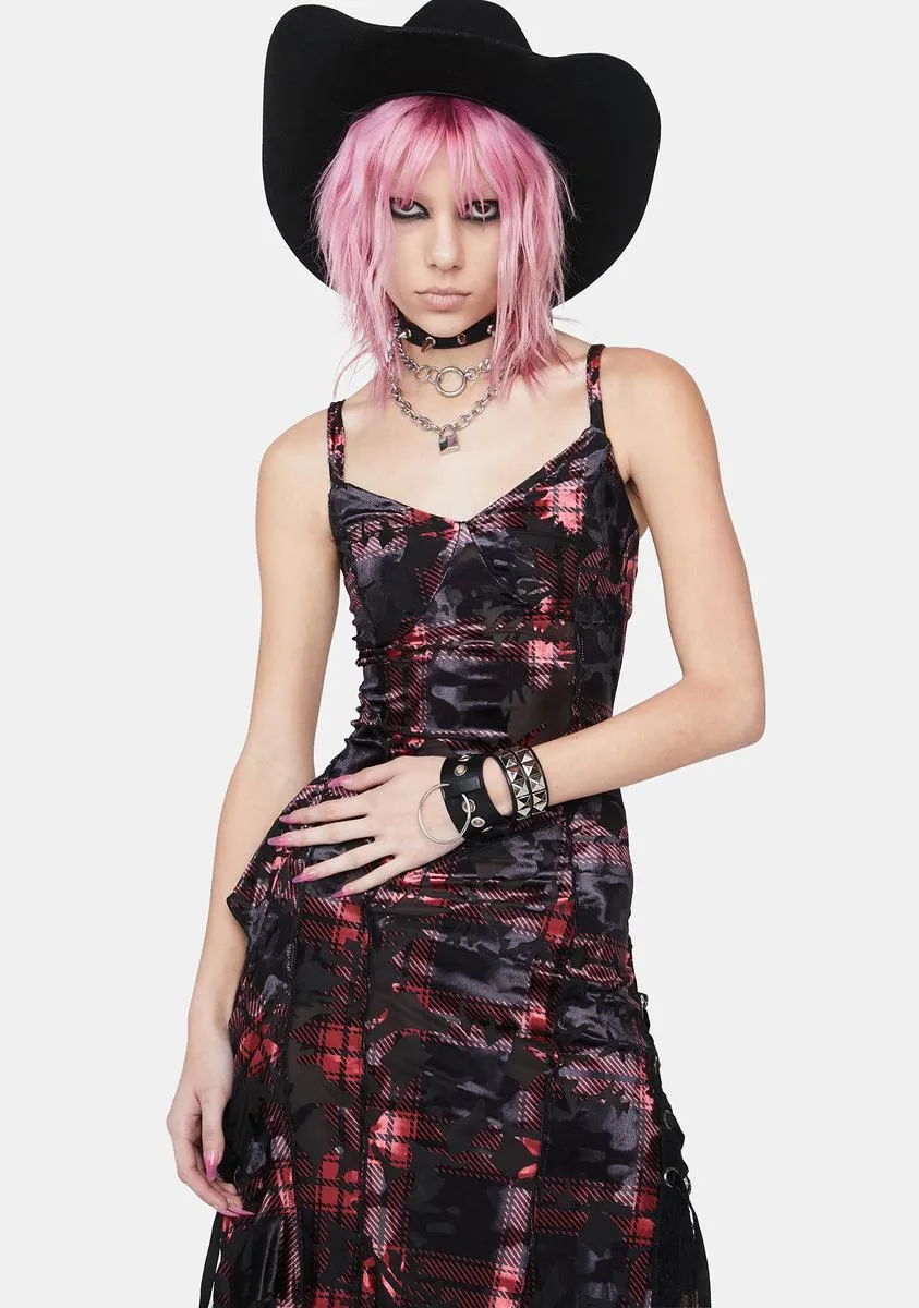 Gothic Velvet Slip Dress