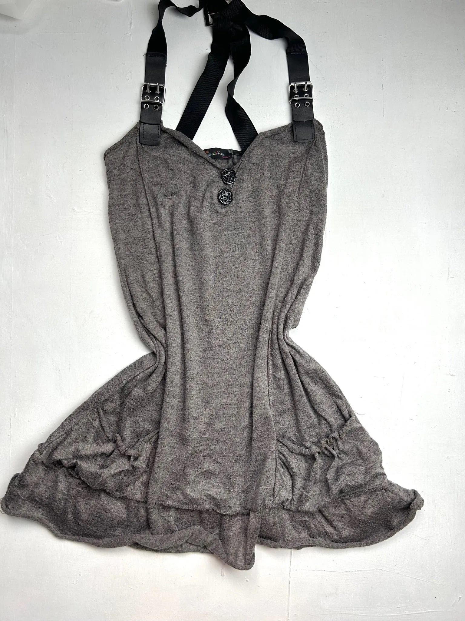 Grey belt 90s y2k vintage cami top (One size)