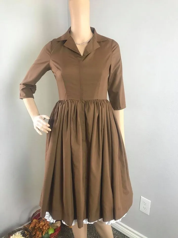 Hana Dress in Solid Camel