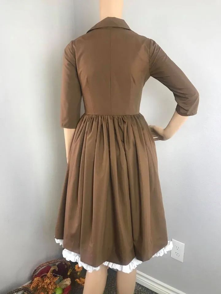 Hana Dress in Solid Camel