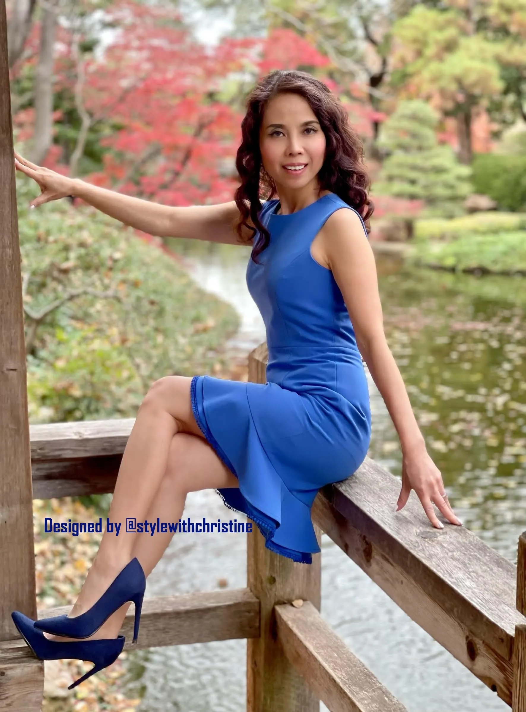 Heyra dress in Blue