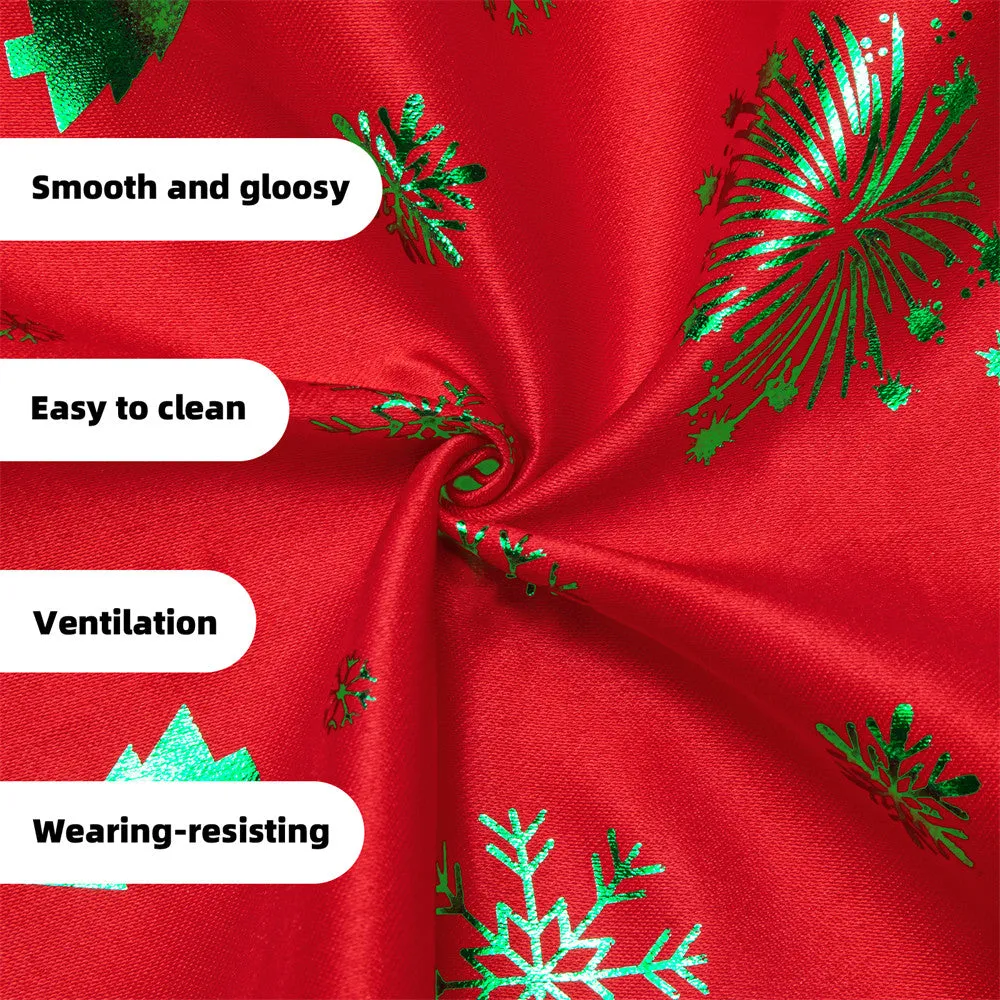 Hi-Tie Red Green Christmas Elements Vest Necktie Bowtie Set