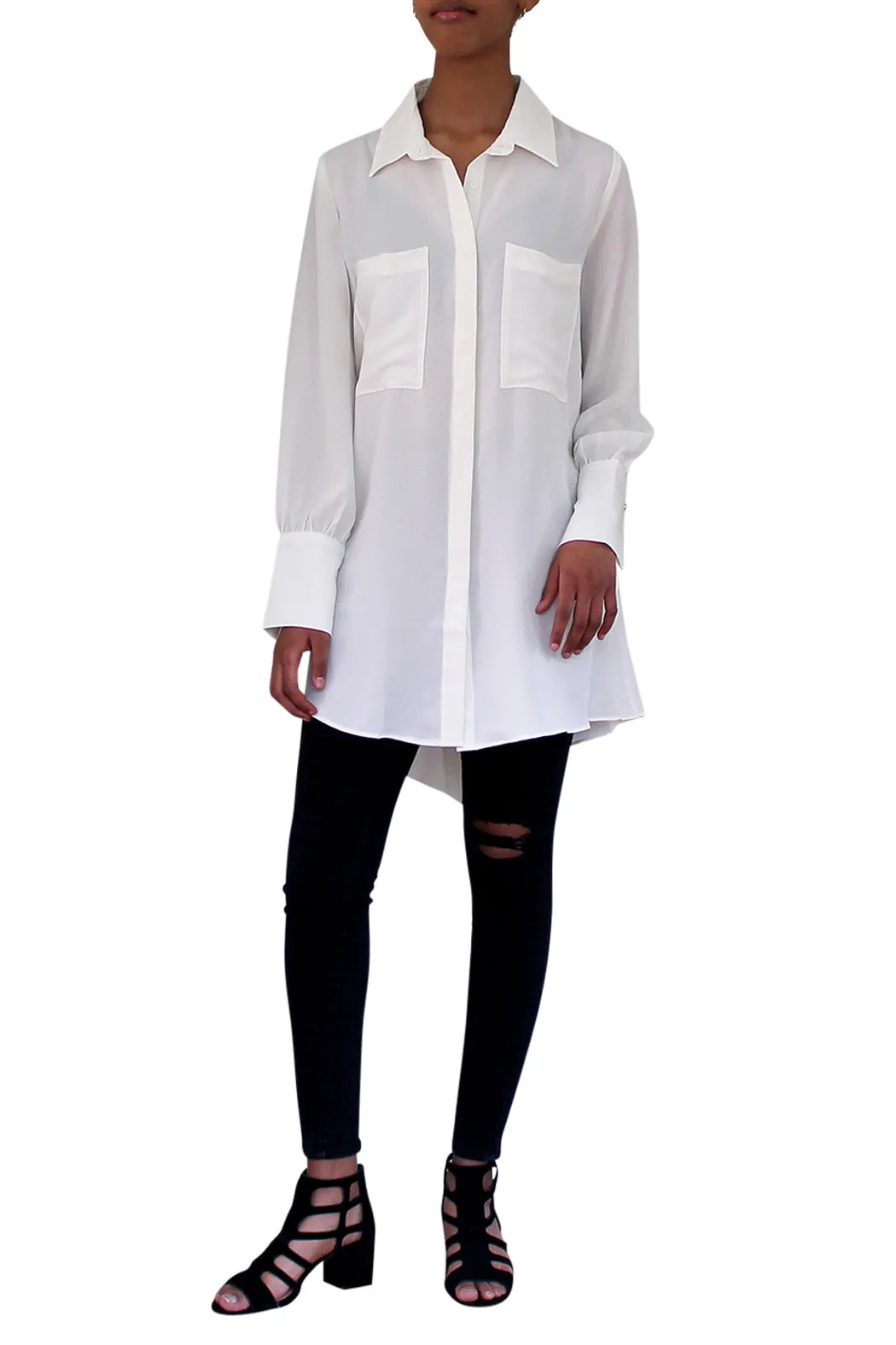 HIGH-LOW TUNIC SHIRT