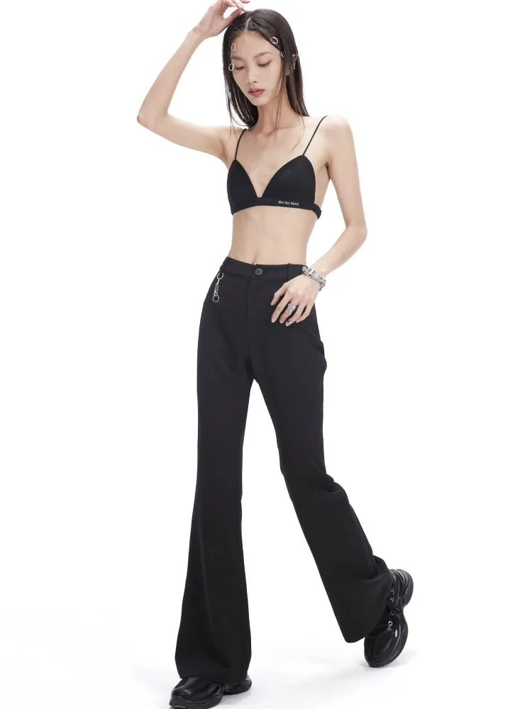 High waist slim casual pants【s0000006711】