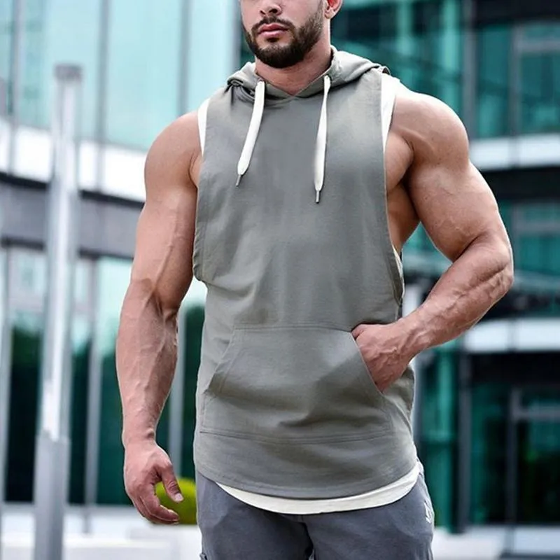 Hooded Running Fitness Loose Breathable Men's Tops