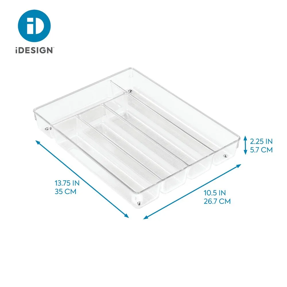 iDesign Linus Cutlery Tray in Clear