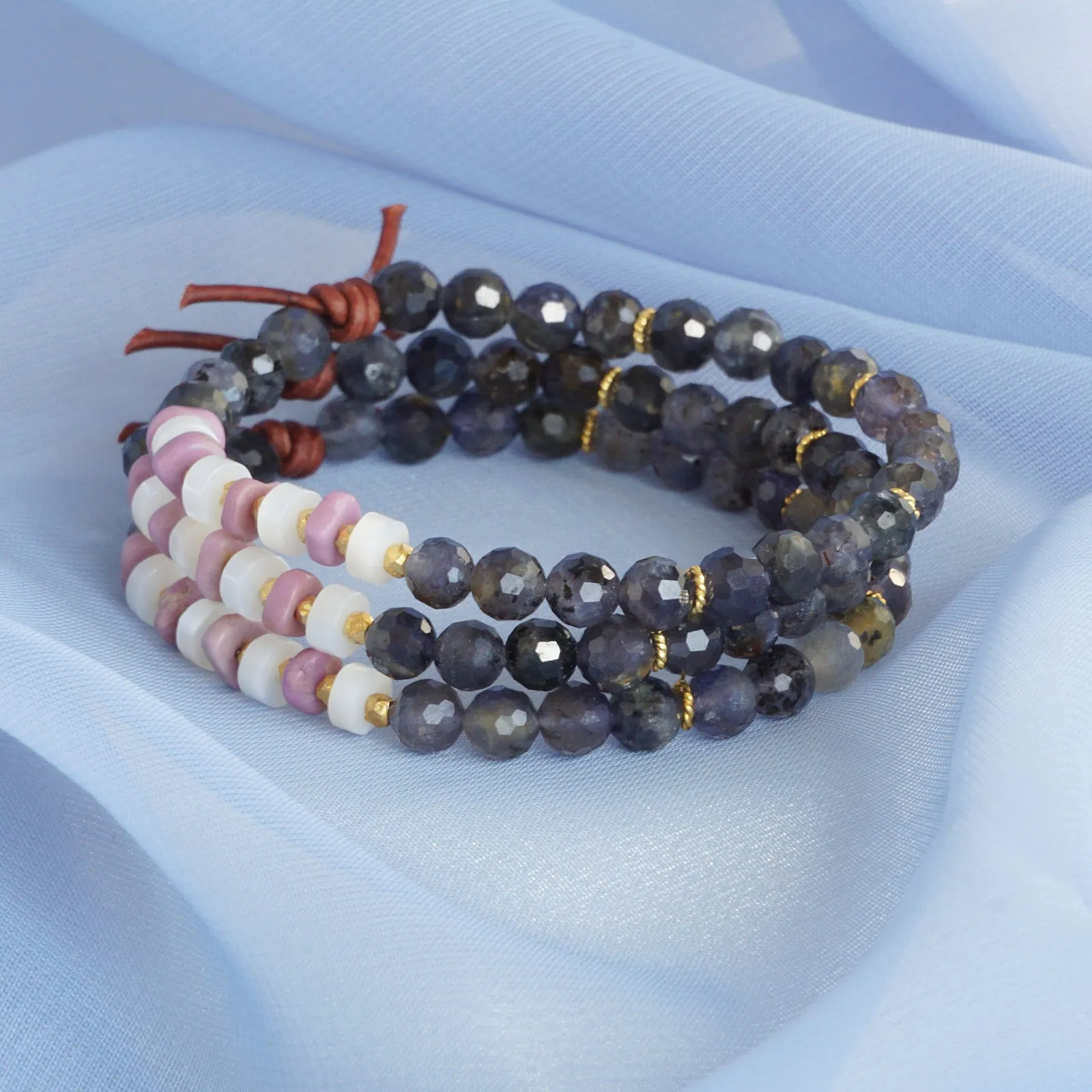 Iolite & Mother of Pearl Mini Bracelet | 2024 Holiday Exclusive