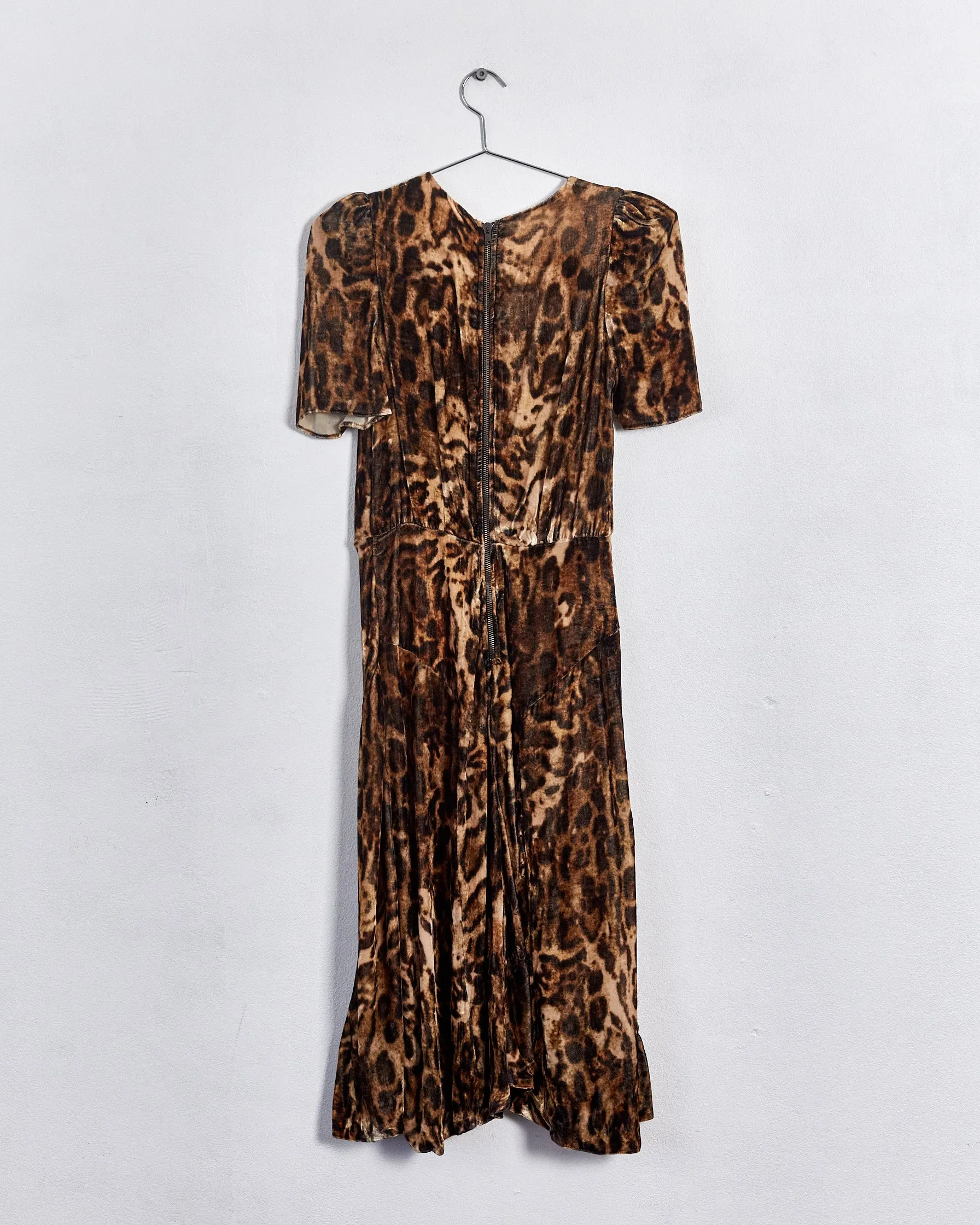 Isabel Marant 'ulia' leopard print midi dress, brown, 8