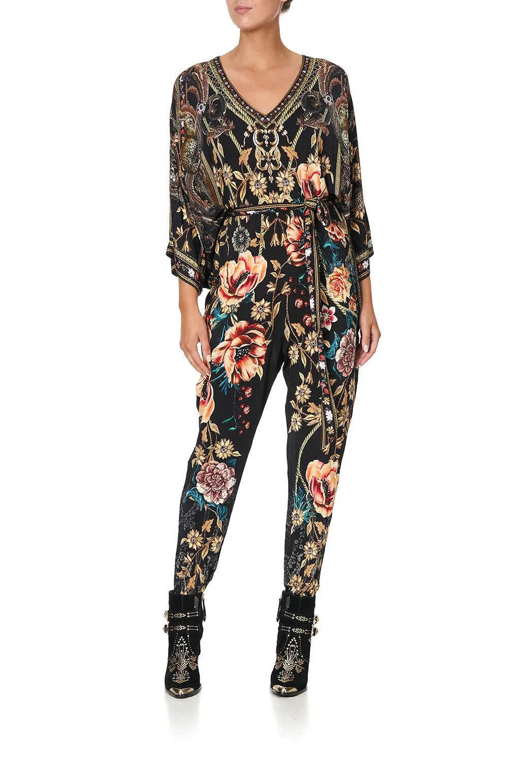 JERSEY BAT SLEEVE JUMPSUIT BELLE OF THE BAROQUE