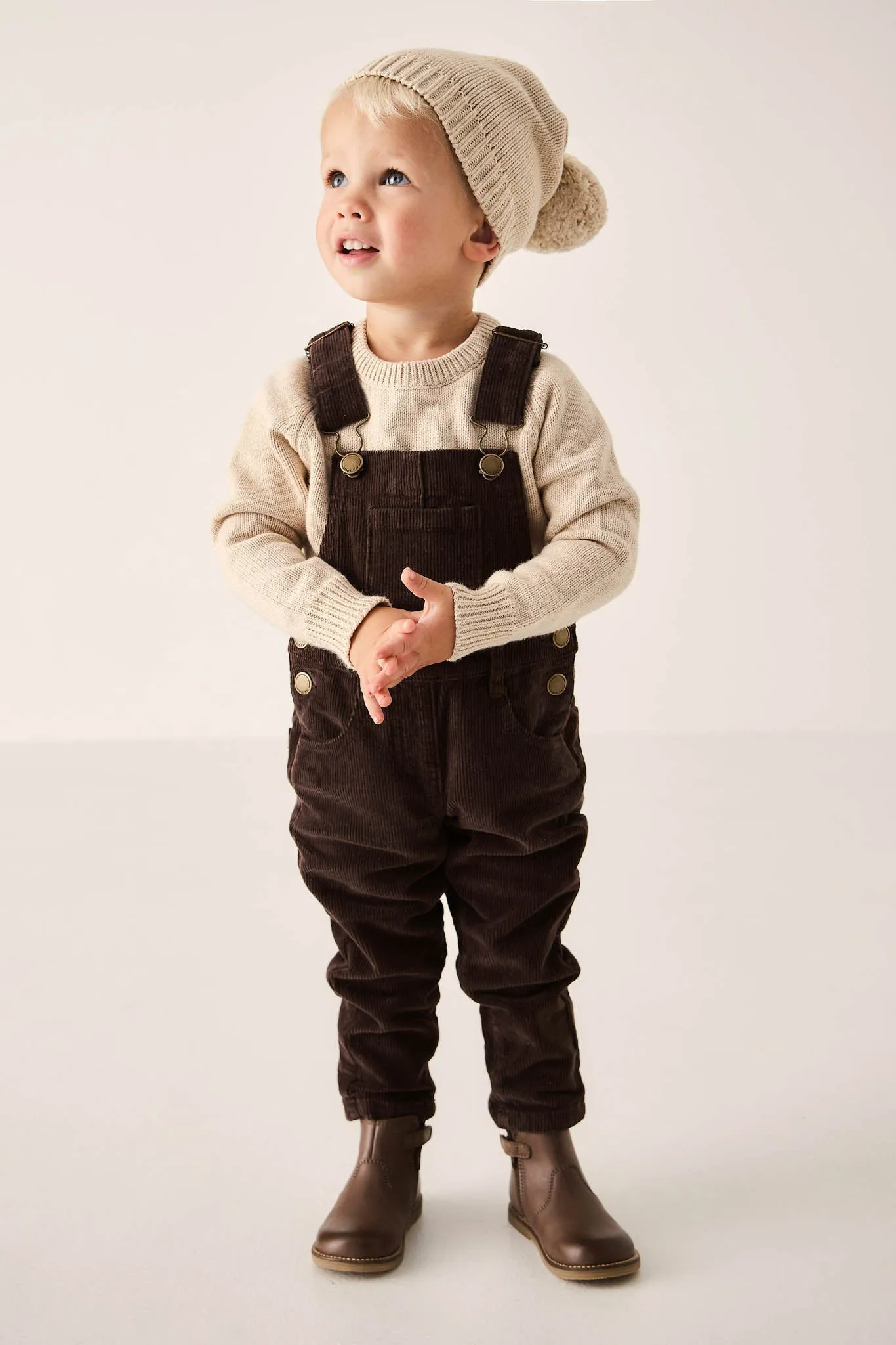 Jordie Cord Overall - Bear