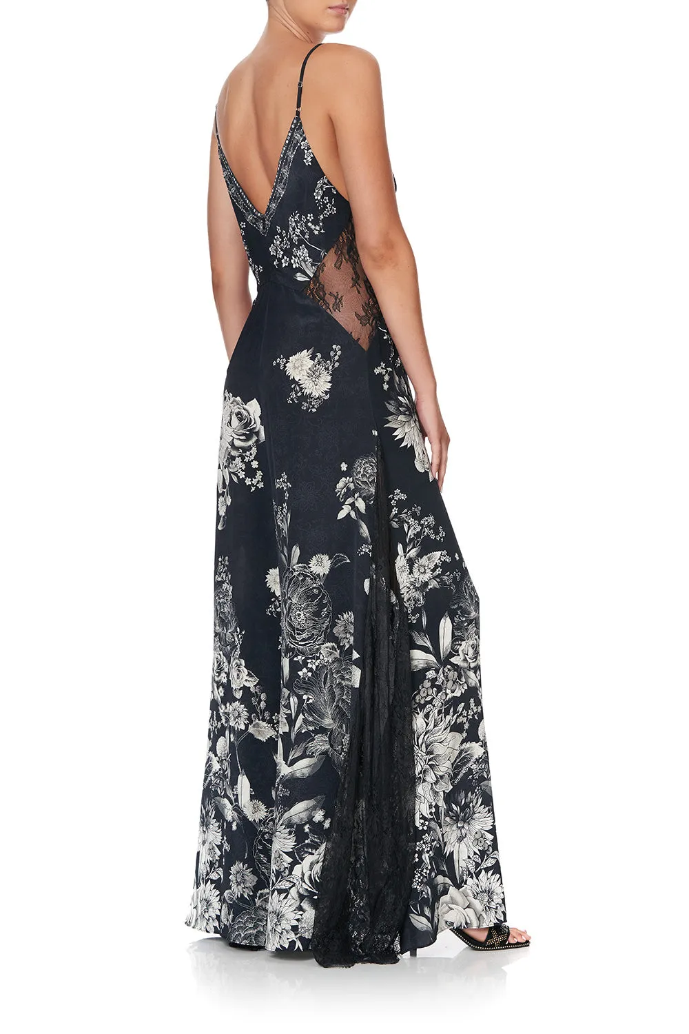 JUMPSUIT WITH LACE INSERT MOONSHINE BLOOM