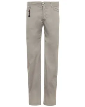 Khaki Cotton Blend Lightweight Stretch Chino Pant