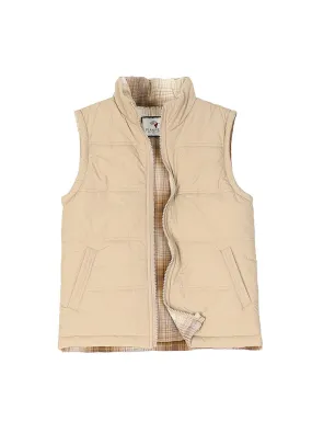 Kid's Lightweight Flannel Lined Puffer Vest