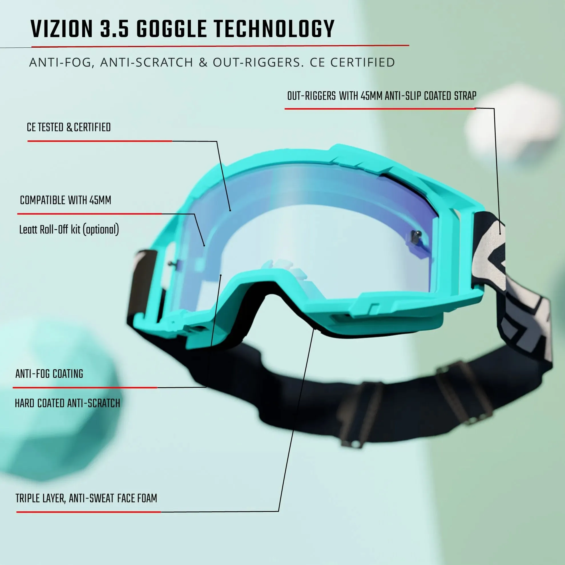 Leatt 3.5 Vizion Goggles V25