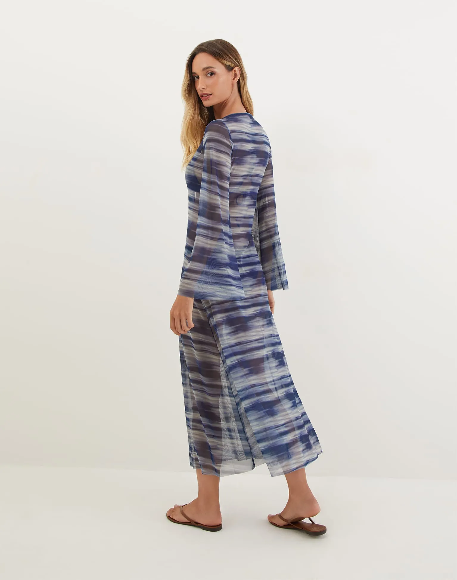 Lidi Long Cover Up Tunic - Moonlight