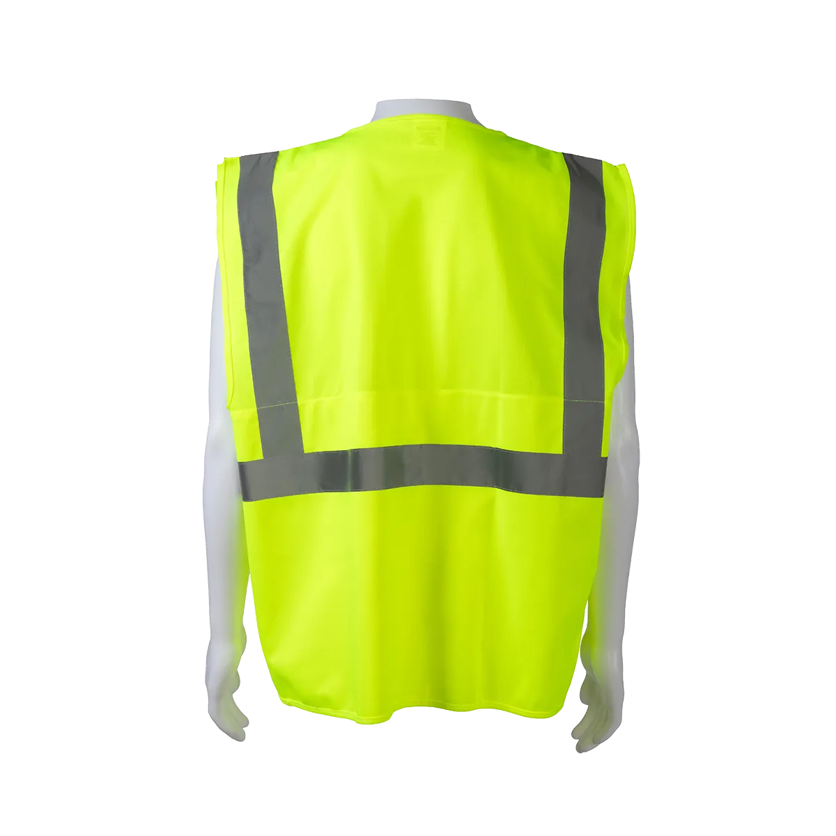 LV2-SUV ANSI Class 2 Deluxe Surveyor’s Safety Vest, Lime Solid