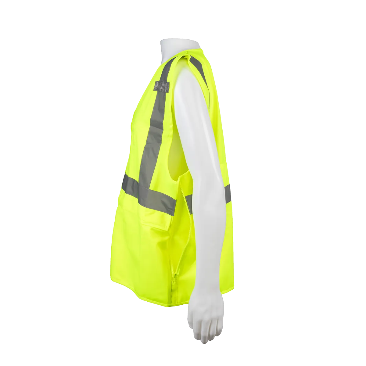 LV2-SUV ANSI Class 2 Deluxe Surveyor’s Safety Vest, Lime Solid