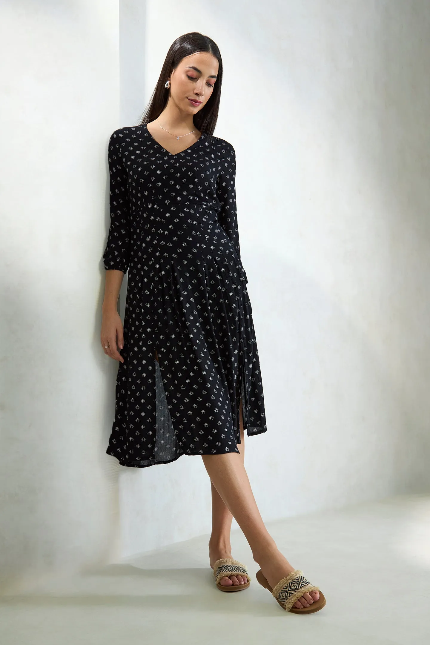 Lydia|Midi Dress With Pockets