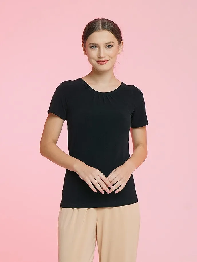 Maia Tshirt Top - Black