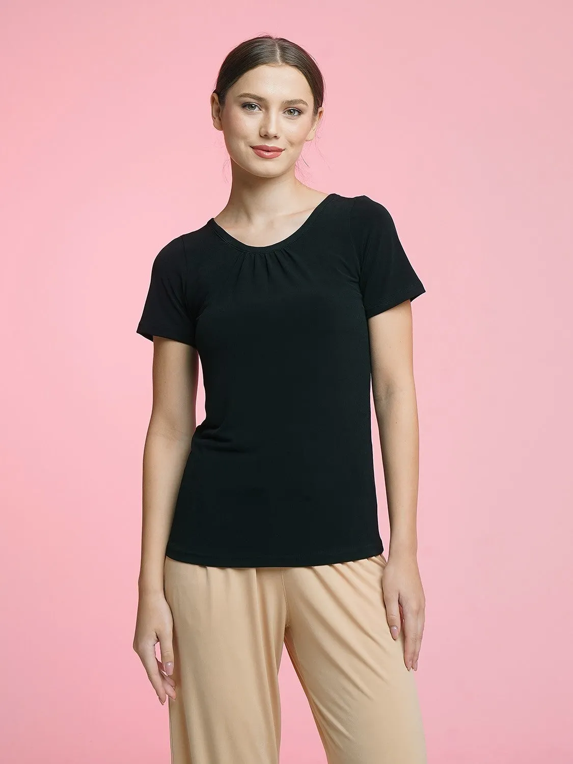 Maia Tshirt Top - Black