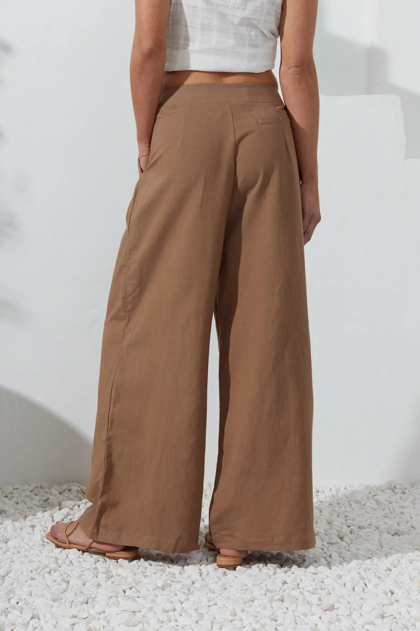 Margo Mocha Wide Leg Pants