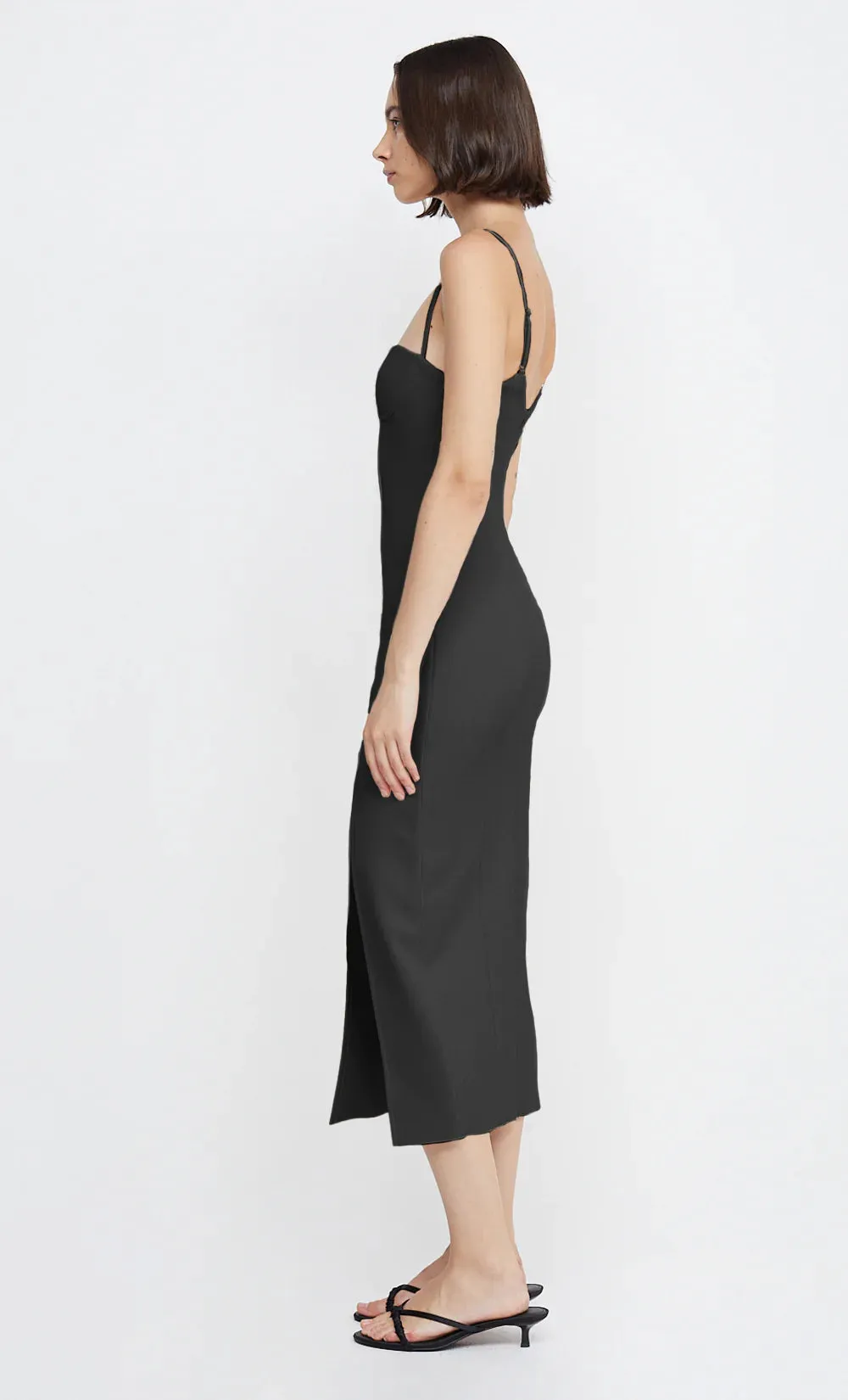 Marisol Midi Dress - Black