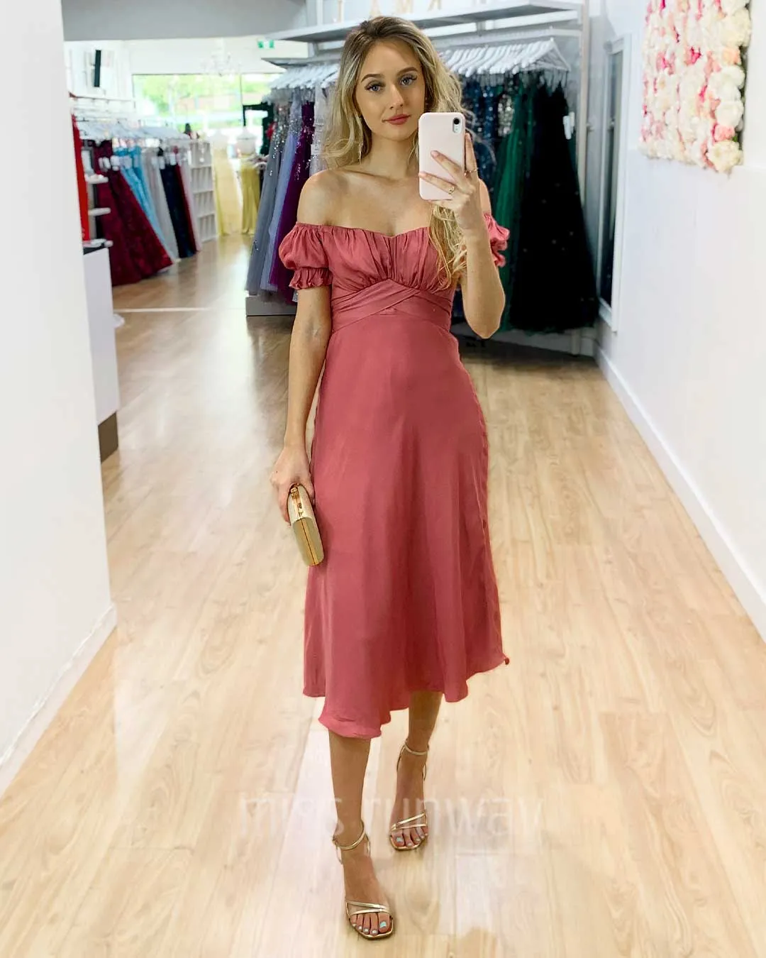 Masie Midi Dress - Rose