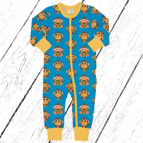 Maxomorra Overall Rompersuit PARTY MONKEY