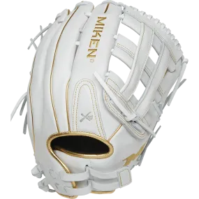 Miken White Gold PRO Series 13.5″ Slowpitch Fielding Glove – PRO135-WG