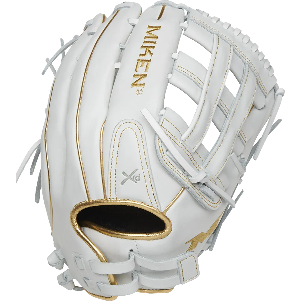 Miken White Gold PRO Series 14″ Slowpitch Fielding Glove – PRO140-WG