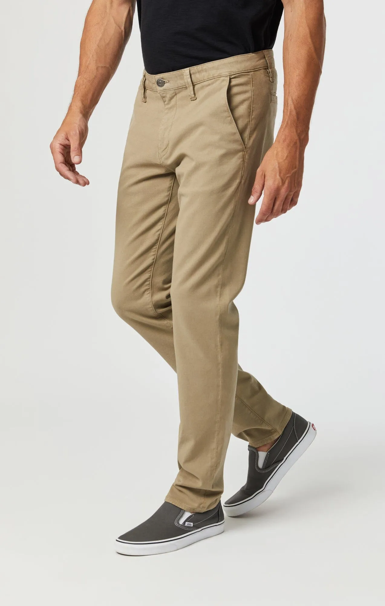 MILTON SLIM STRAIGHT CHINO IN BEIGE LUXE TWILL