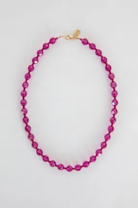 Moon Sun Necklace - Bougainvillea