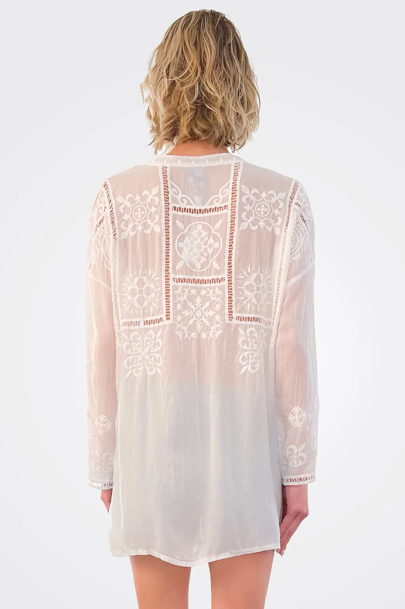 Mosaic Tunic - White