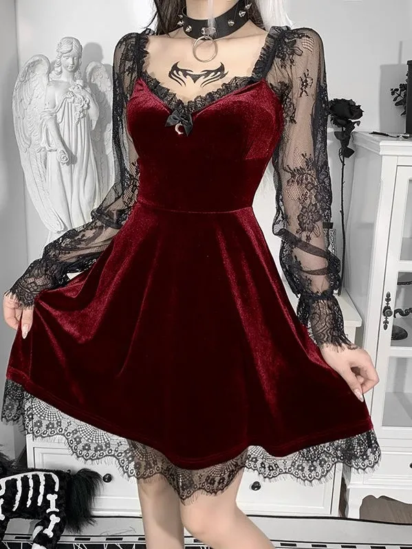 My Gothic Soul Lace Mini Dress